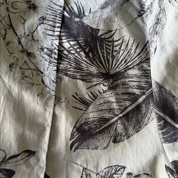 ROKH Paris Split Floral Print Button-Down Shirt Blue & Beige Size 38 (US 4-6) - Picture 11 of 14